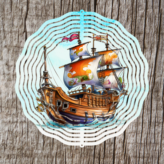 Sailing Ship Wind Spinner