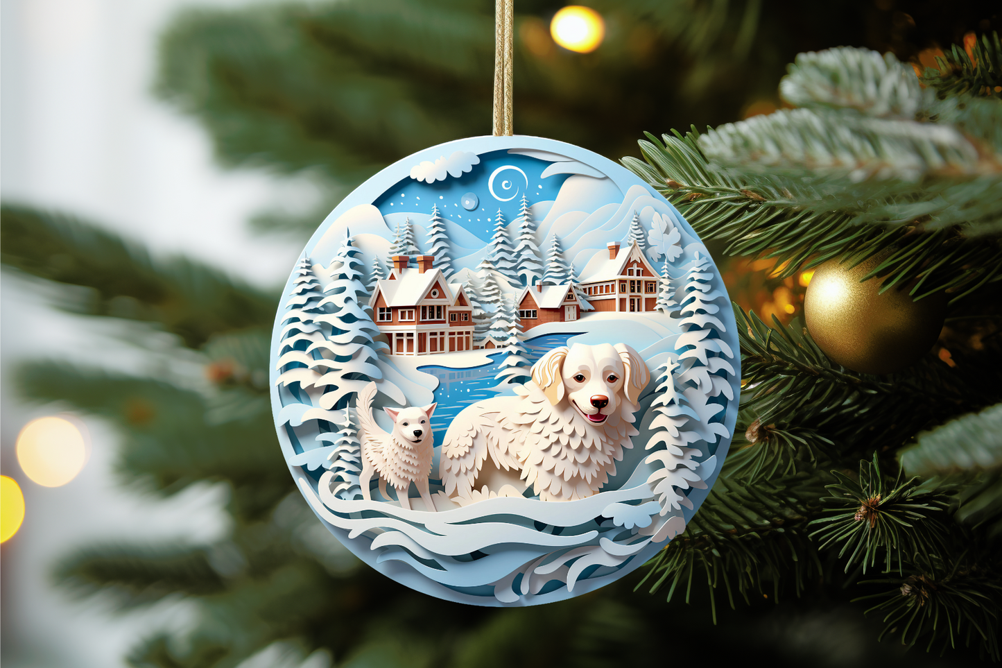 Ceramic Personalized Dog Ornament