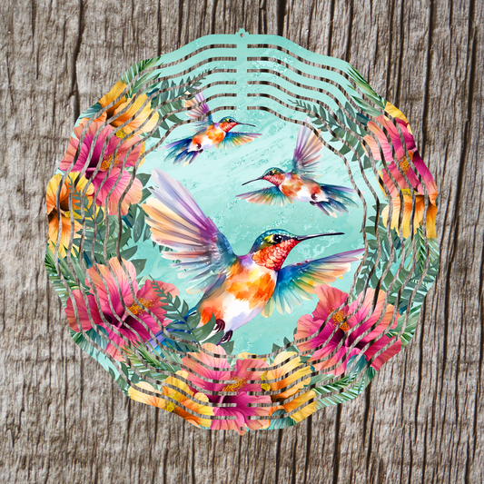 Hummingbirds Wind Spinner