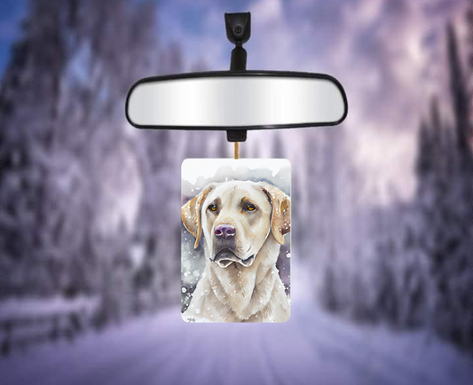 White Labrador Retriever Rectangular Air Fresheners