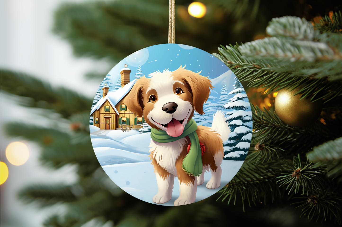 Ceramic Personalized Dog Ornament