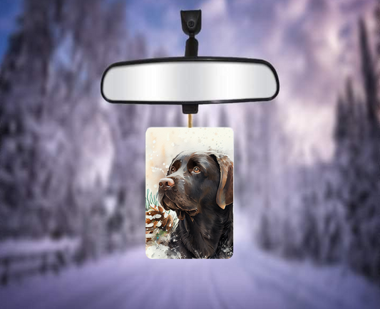 Black Labrador Retriever Rectangular Air Fresheners