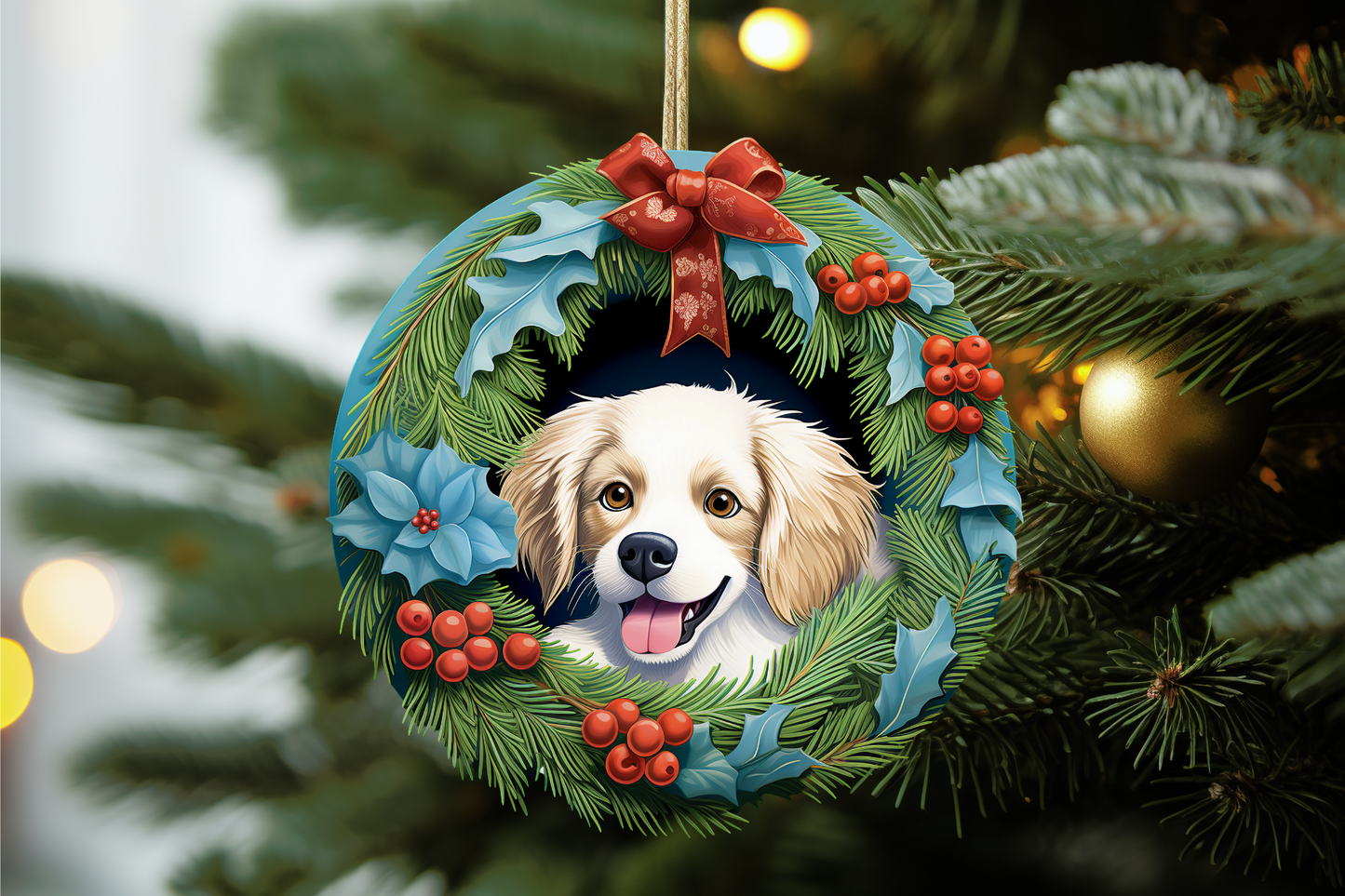 Ceramic Personalized Dog Ornament