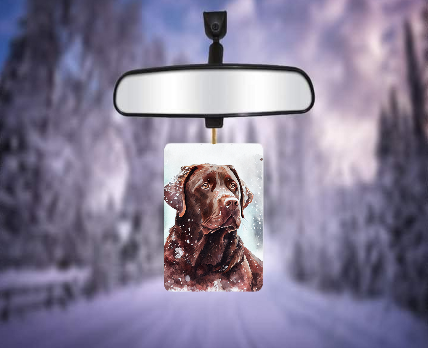 Chocolate Labrador Retriever Rectangular Air Fresheners