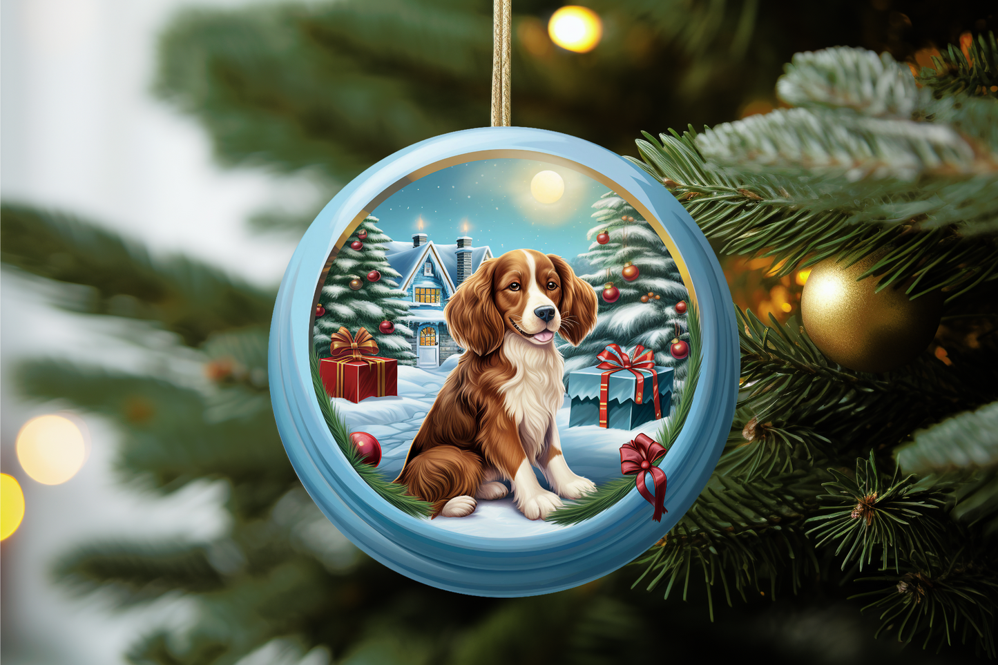 Ceramic Personalized Dog Ornament