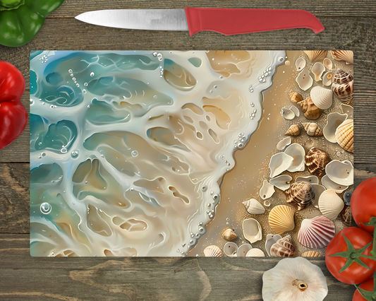 Beach and Shells Cutting Board