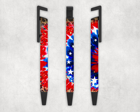 Patriotic Tie Dye Burst Pen