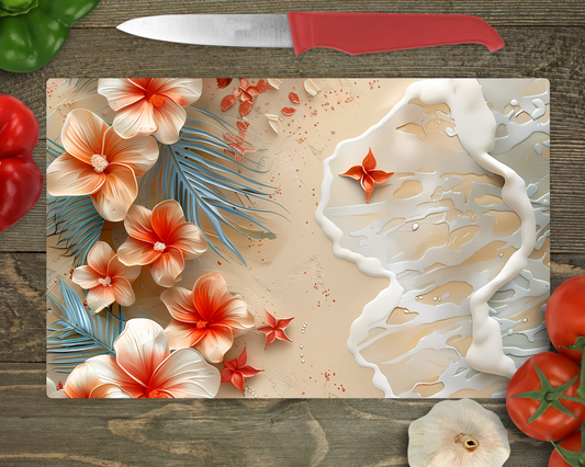 Tropical Beach Cutting Board