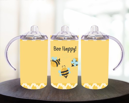 Bee Happy Yellow 12 oz Sippy Cup