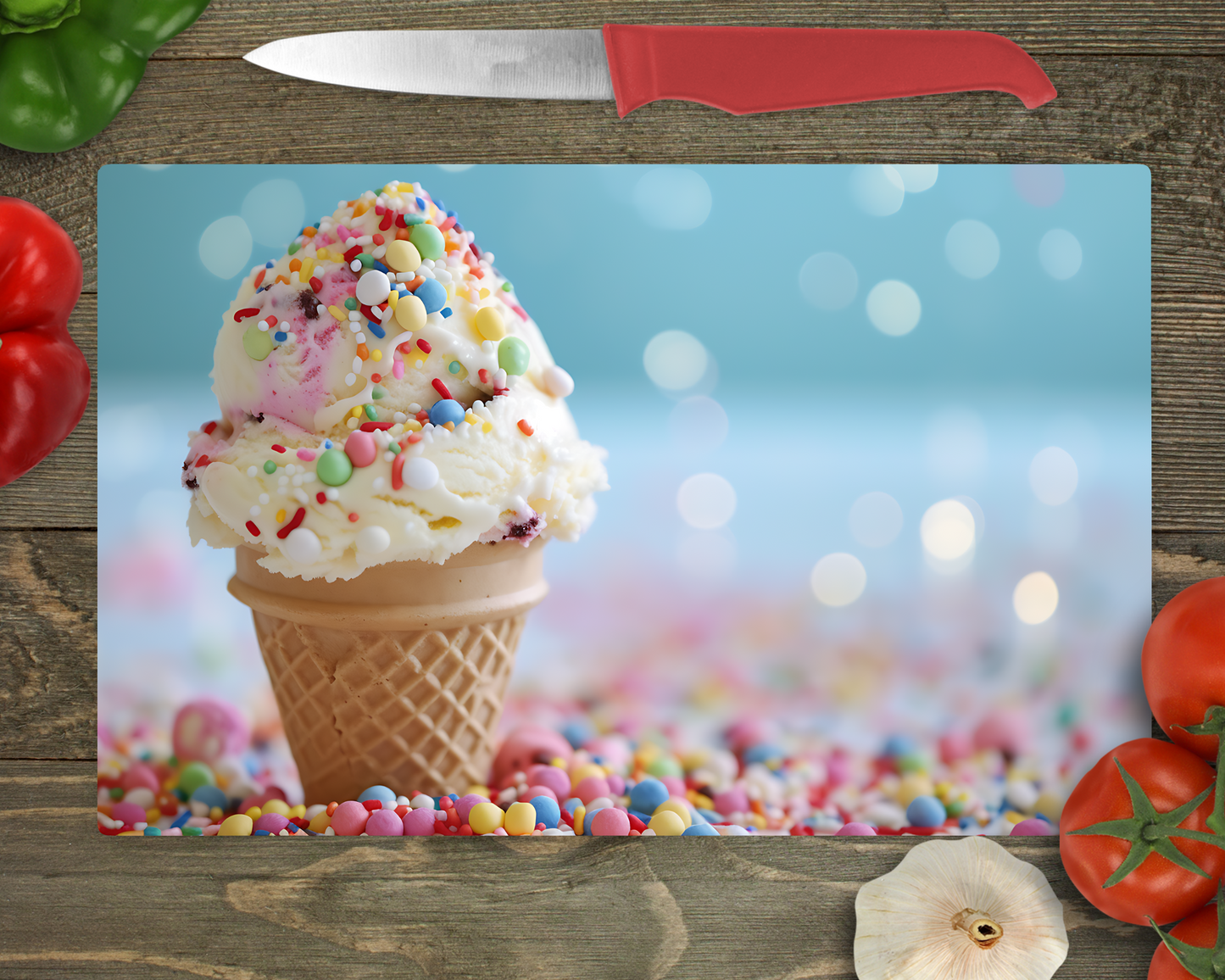 Ice Cream Cone Cutting Board