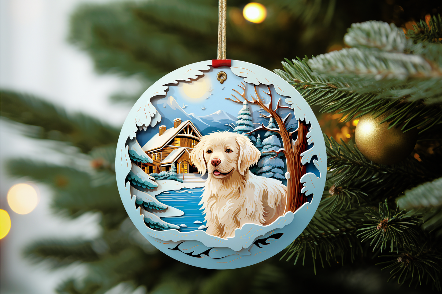 Ceramic Personalized Dog Ornament