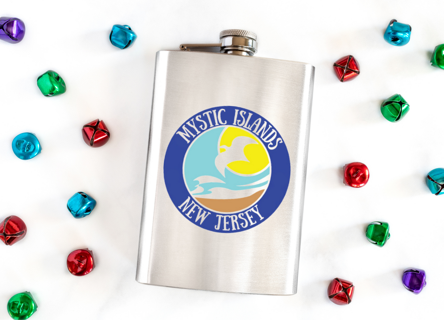 Mystic Islands New Jersey Flask