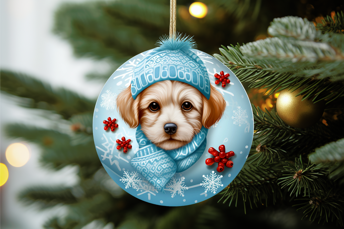 Ceramic Personalized Dog Ornament