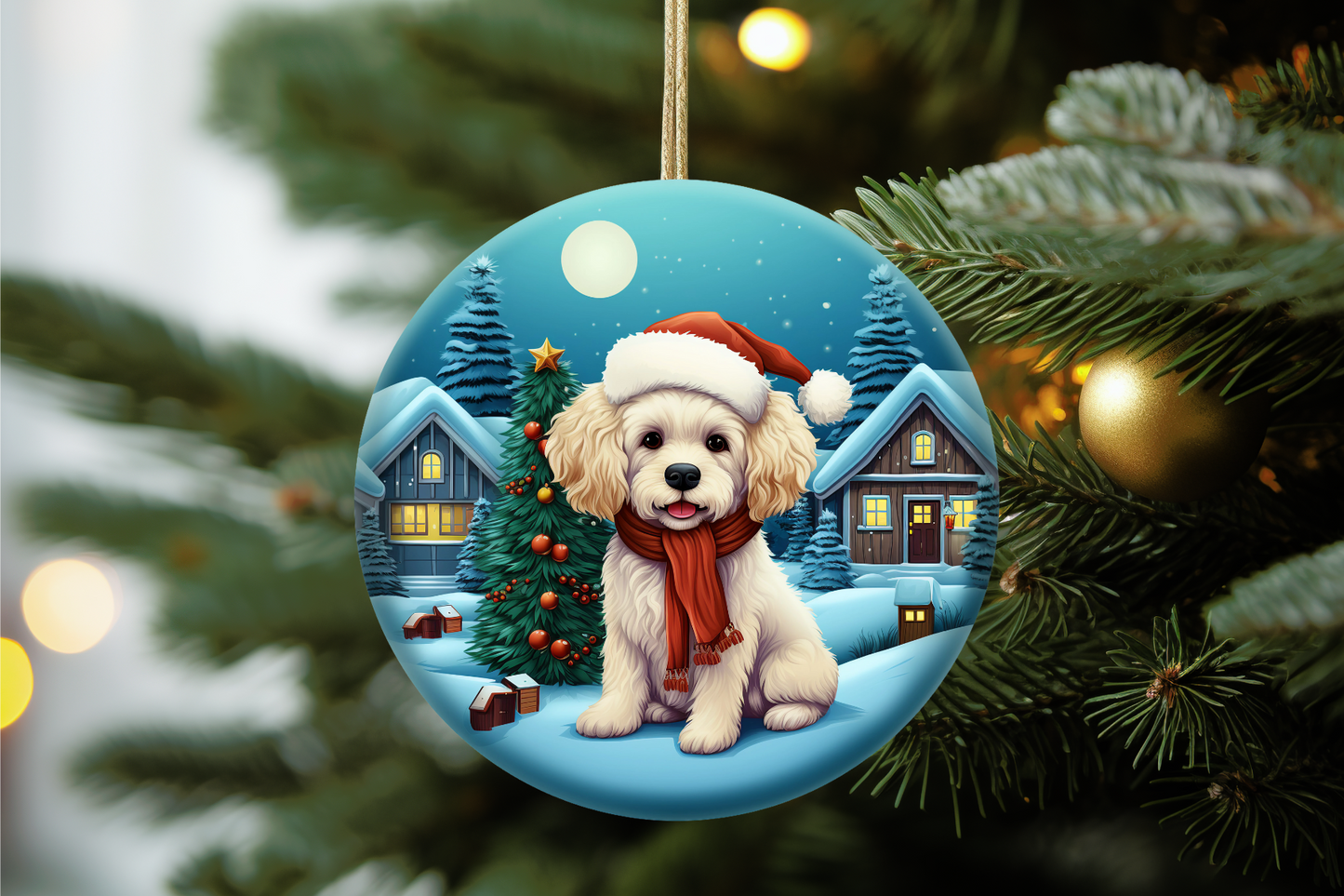 Ceramic Personalized Dog Ornament