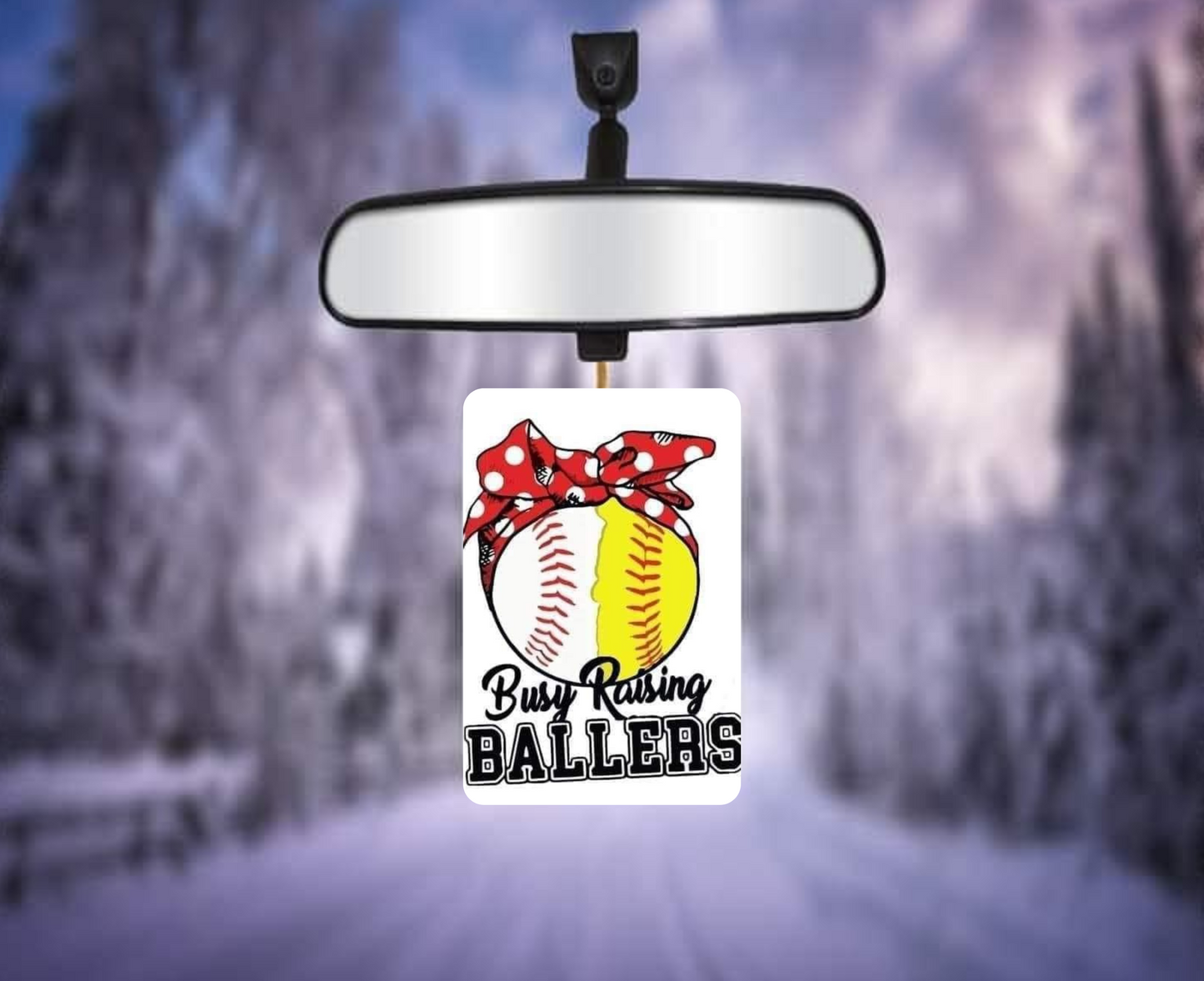 Busy Raising Ballers Rectangular Air Fresheners