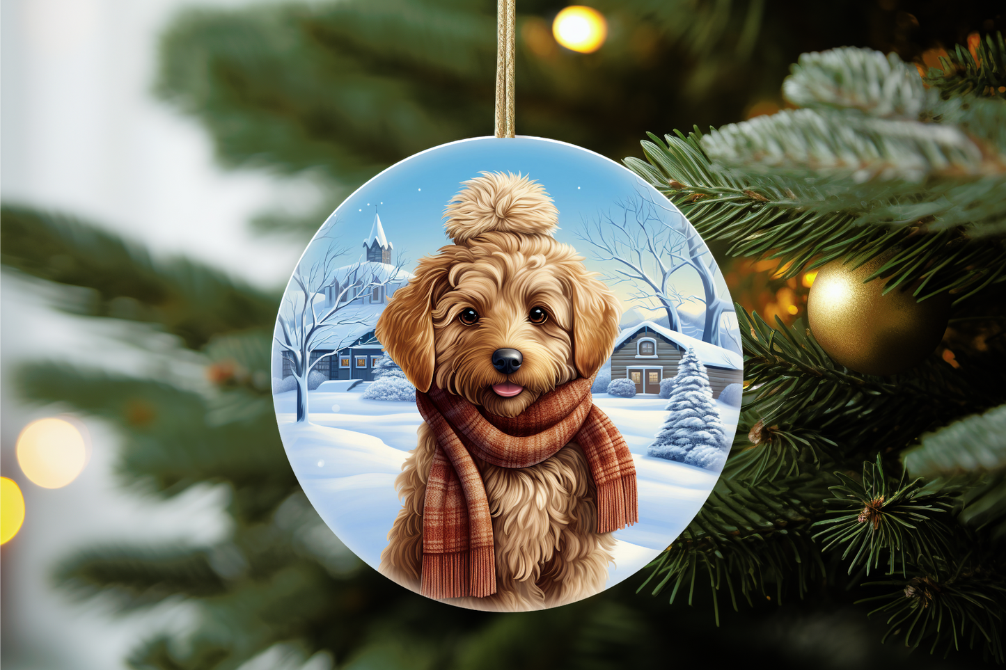 Ceramic Personalized Dog Ornament