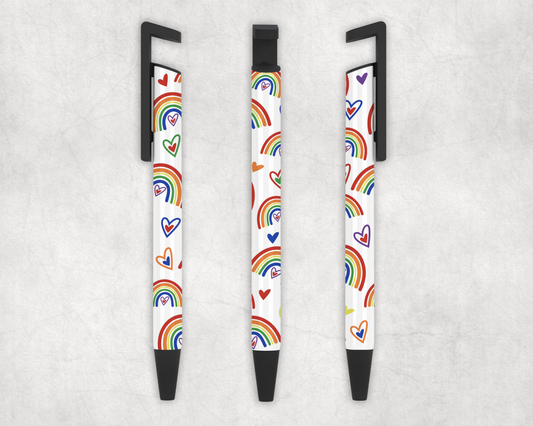 Rainbows And Hearts Pen