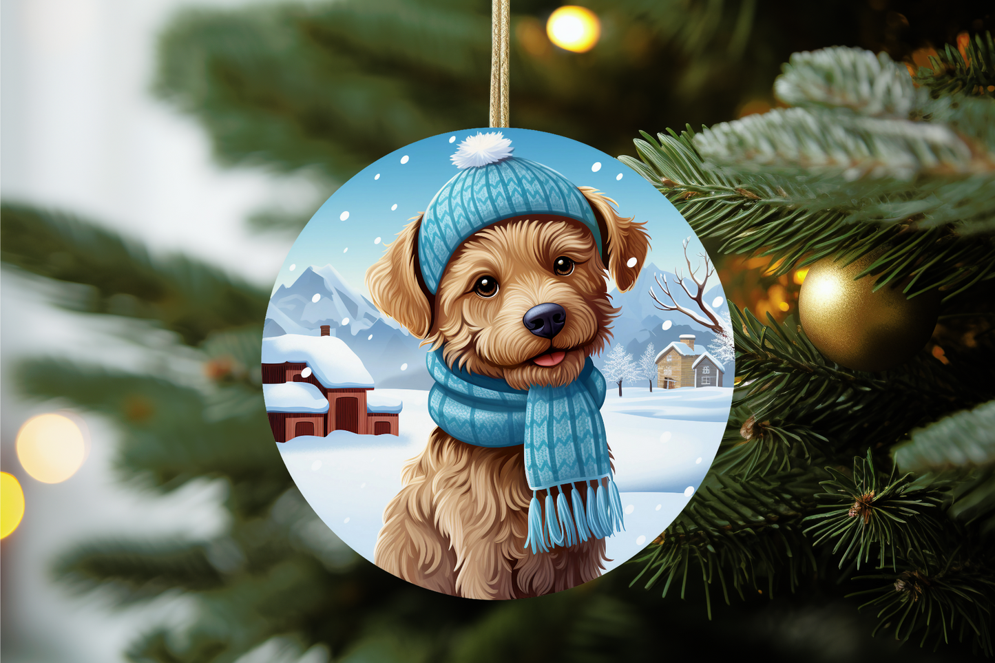 Ceramic Personalized Dog Ornament