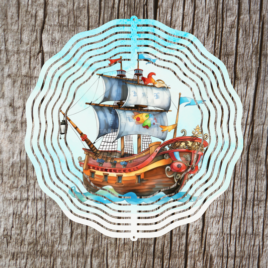 Sailing Ship Wind Spinner