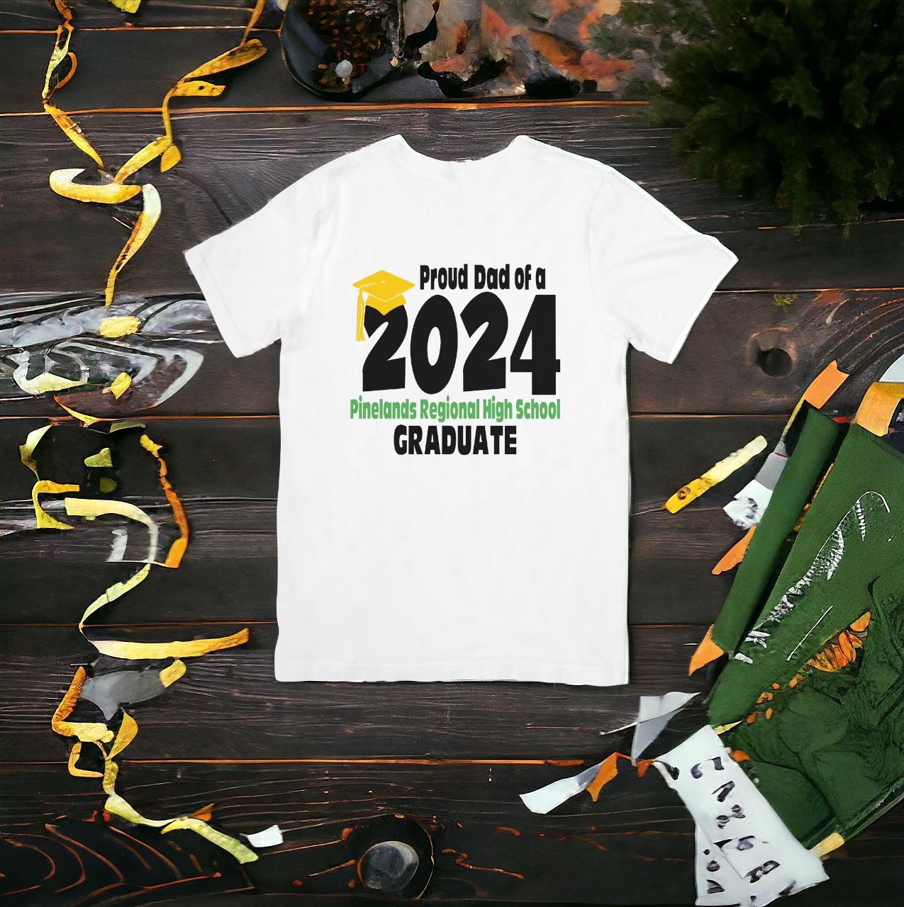 2024 Proud Dad Pinelands Regional High School Graduate T-Shirt