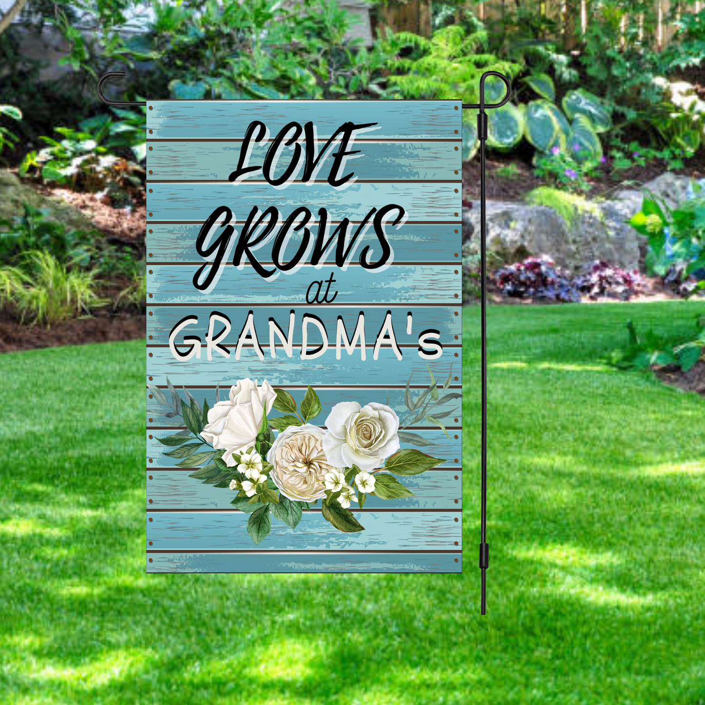 Love Grows at Grandma's Garden Flag