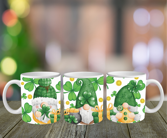 Shamrocks and Gnomes Mug