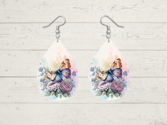 Butterfly Teardrop Earrings