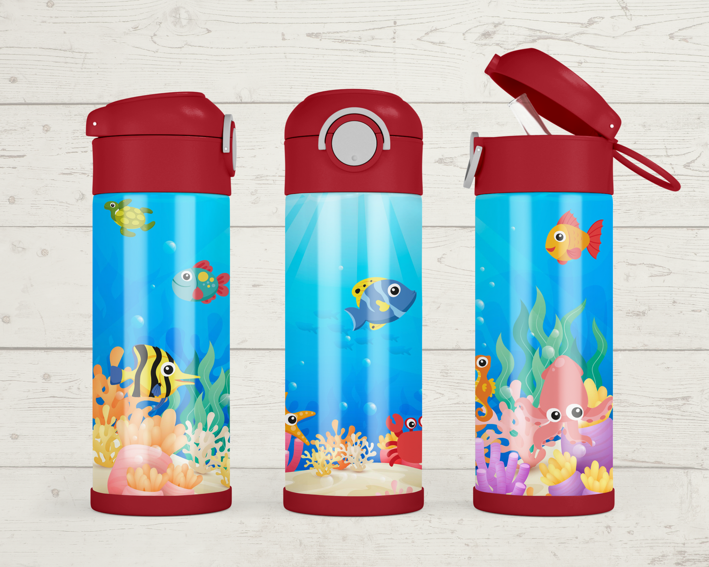 Aquarium 12 oz Kids Cup with Straw