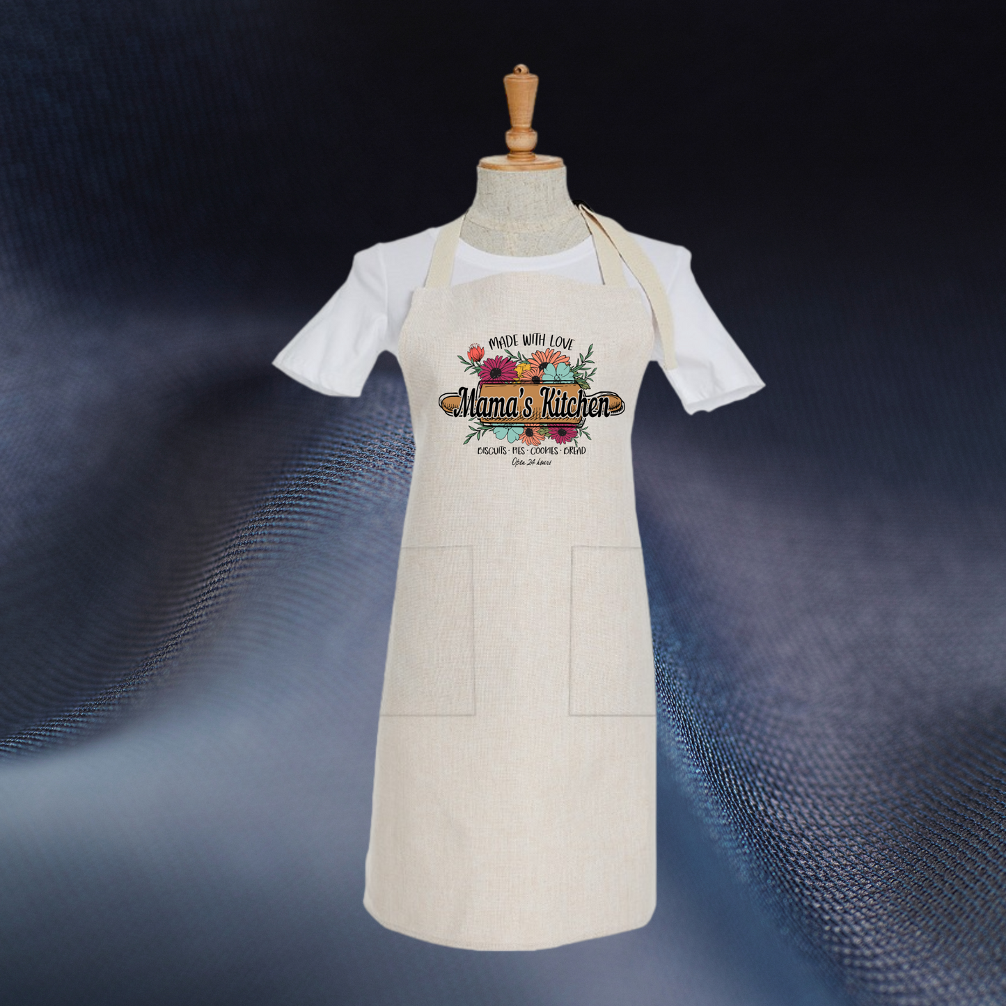 Mama's Kitchen Made with Love Apron