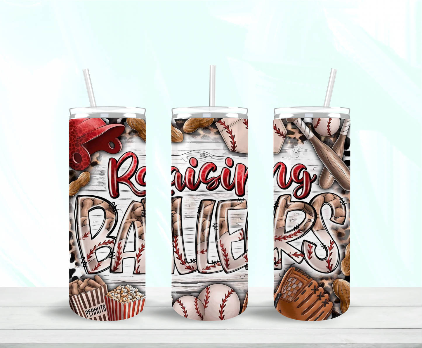 Raising Ballers Skinny Tumbler