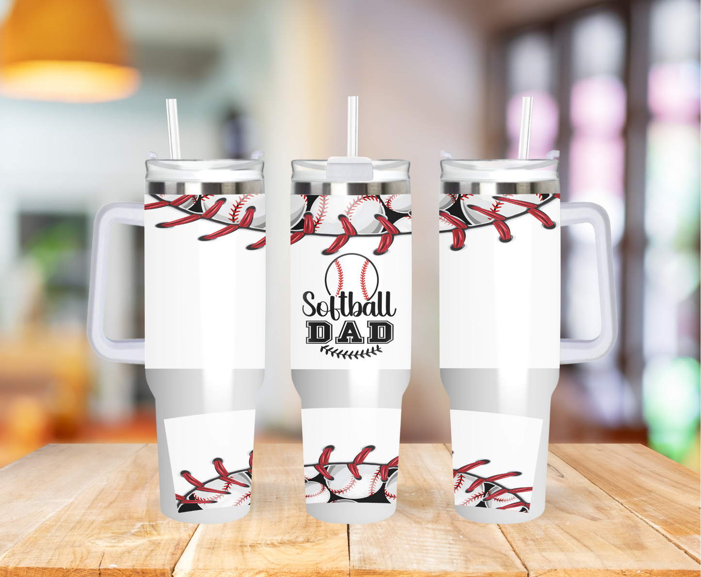 Softball Dad 40 ounce Coffee Mug Tumblers