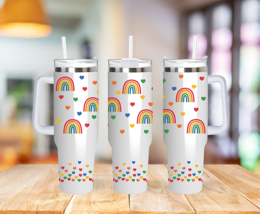 Rainbow 40 ounce Coffee Mug Tumblers