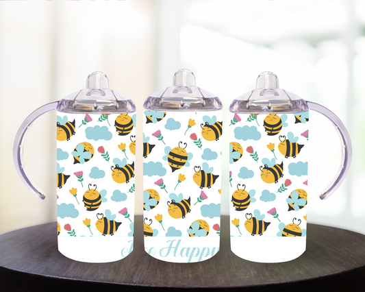 Bees And Flowers 12 oz Sippy Cup