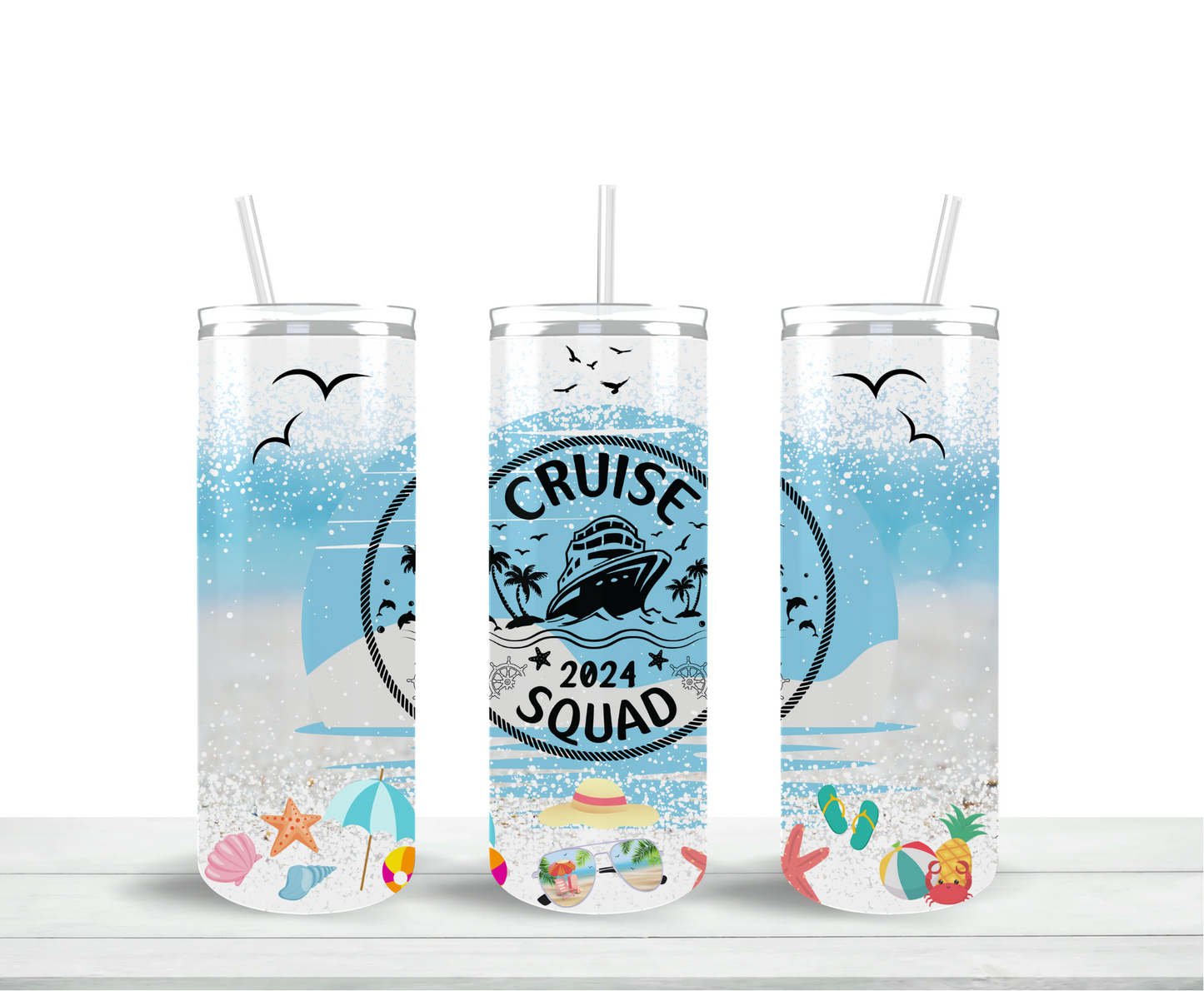 Cruise Squad Skinny Tumbler