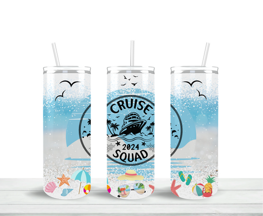 Cruise Squad Skinny Tumbler