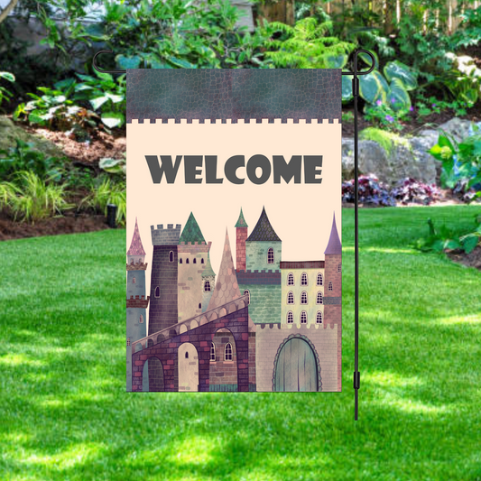 Welcome Castle Garden Flag