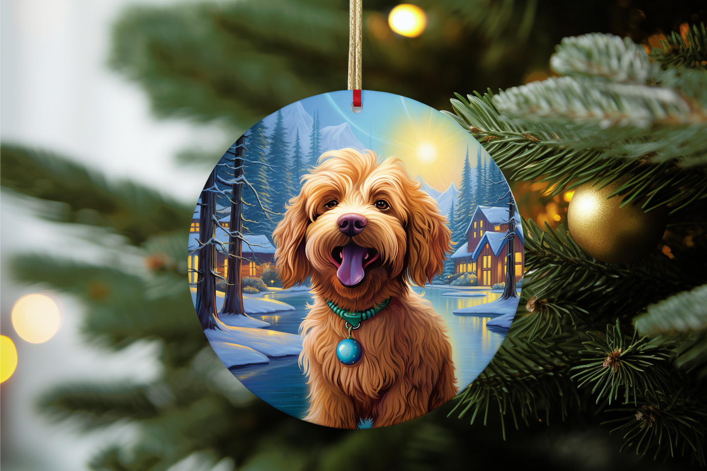 Ceramic Personalized Dog Ornament