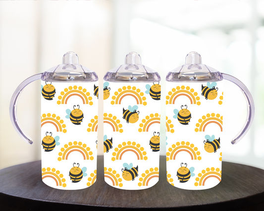 Bees and Honey Rainbows 12 oz Sippy Cup