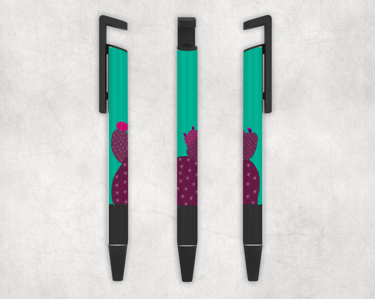 Cactus Purple/Teal Pen