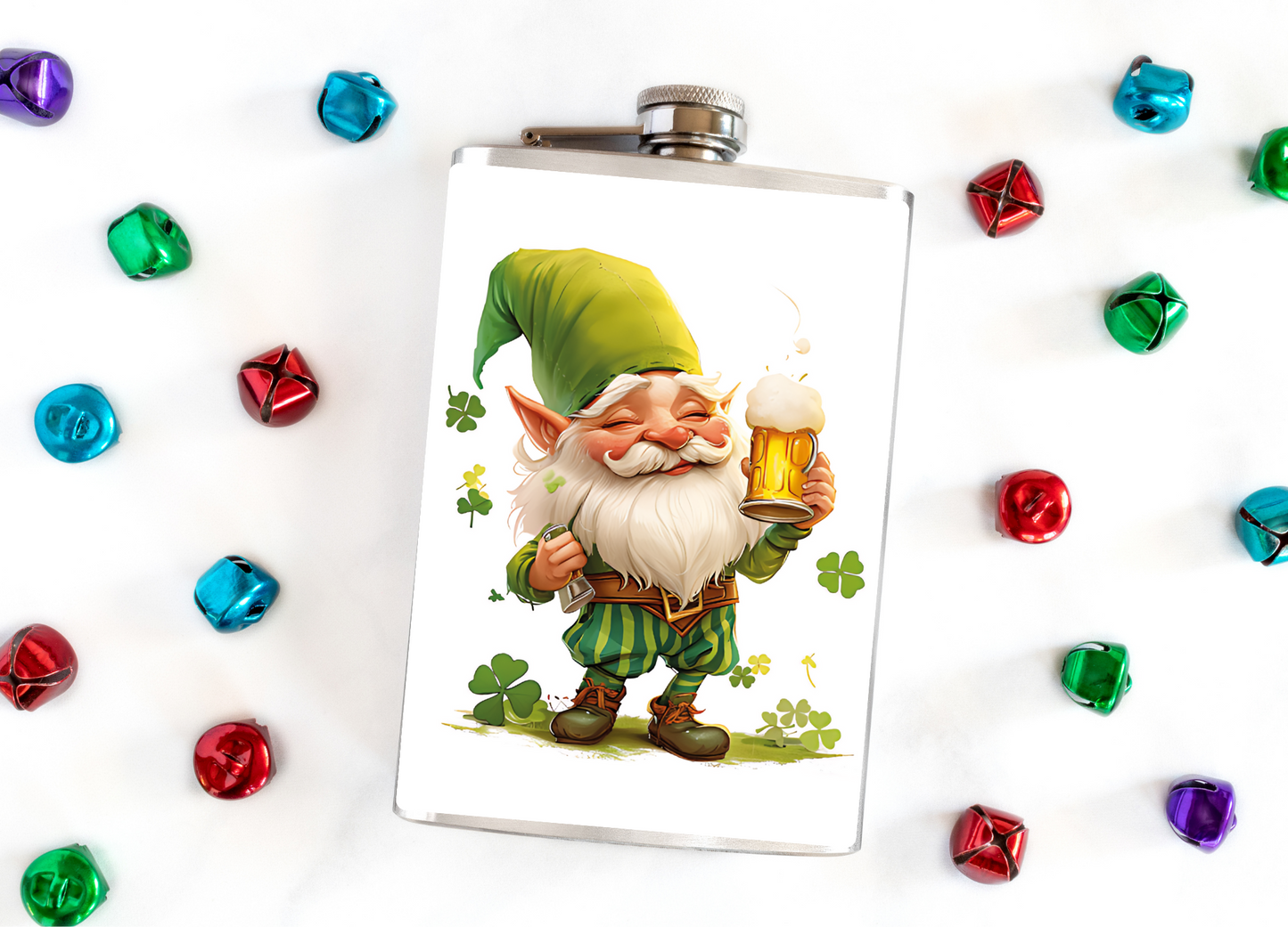 St. Patty Gnome Flask