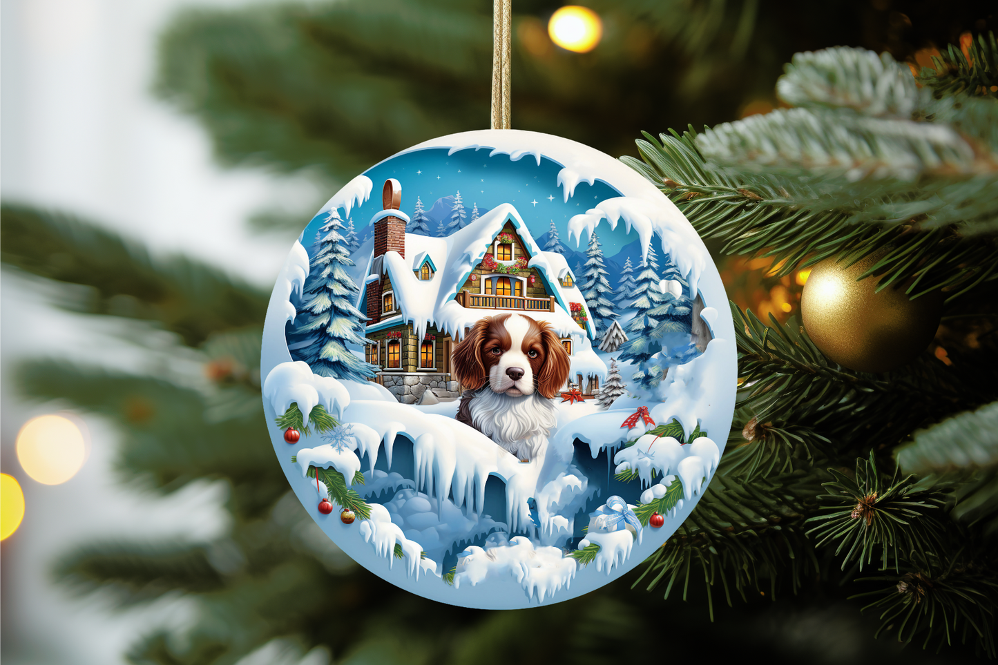 Ceramic Personalized Dog Ornament