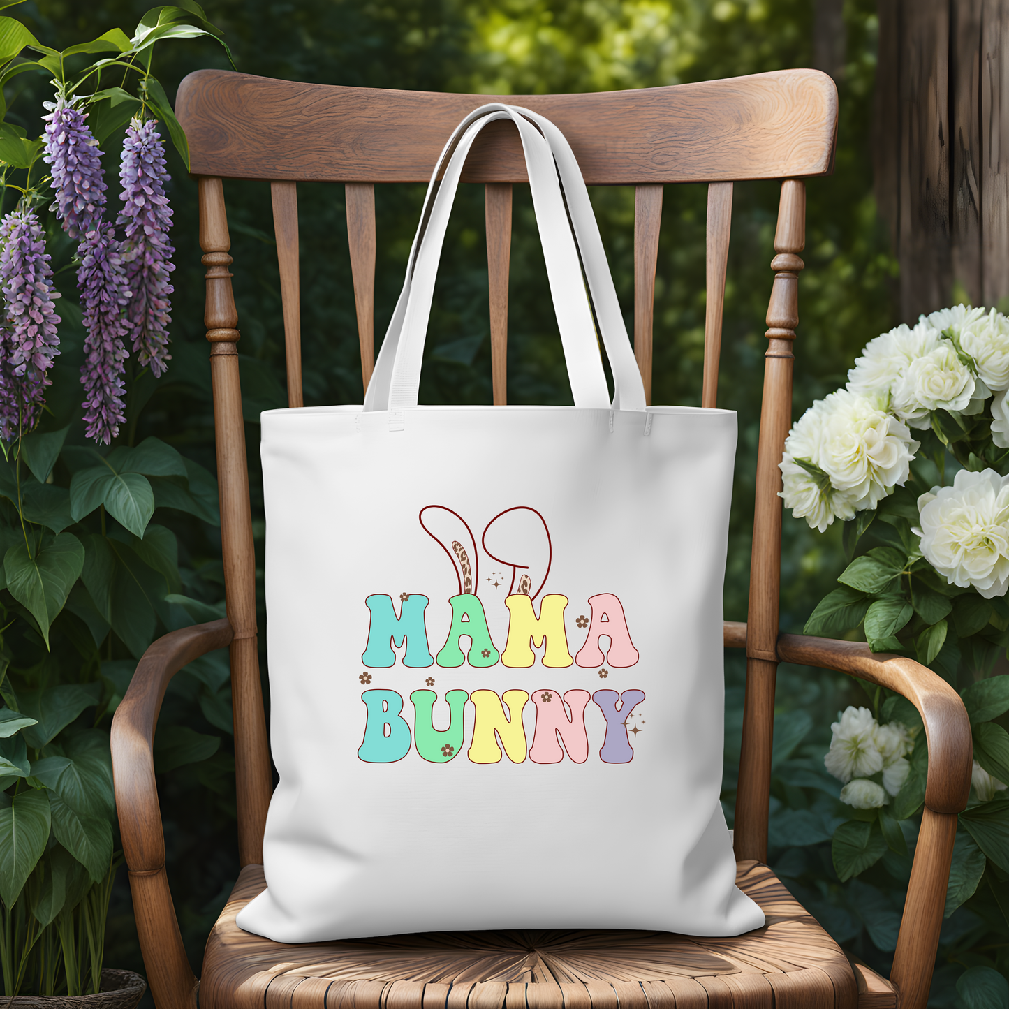 Mama Bunny Easter Tote