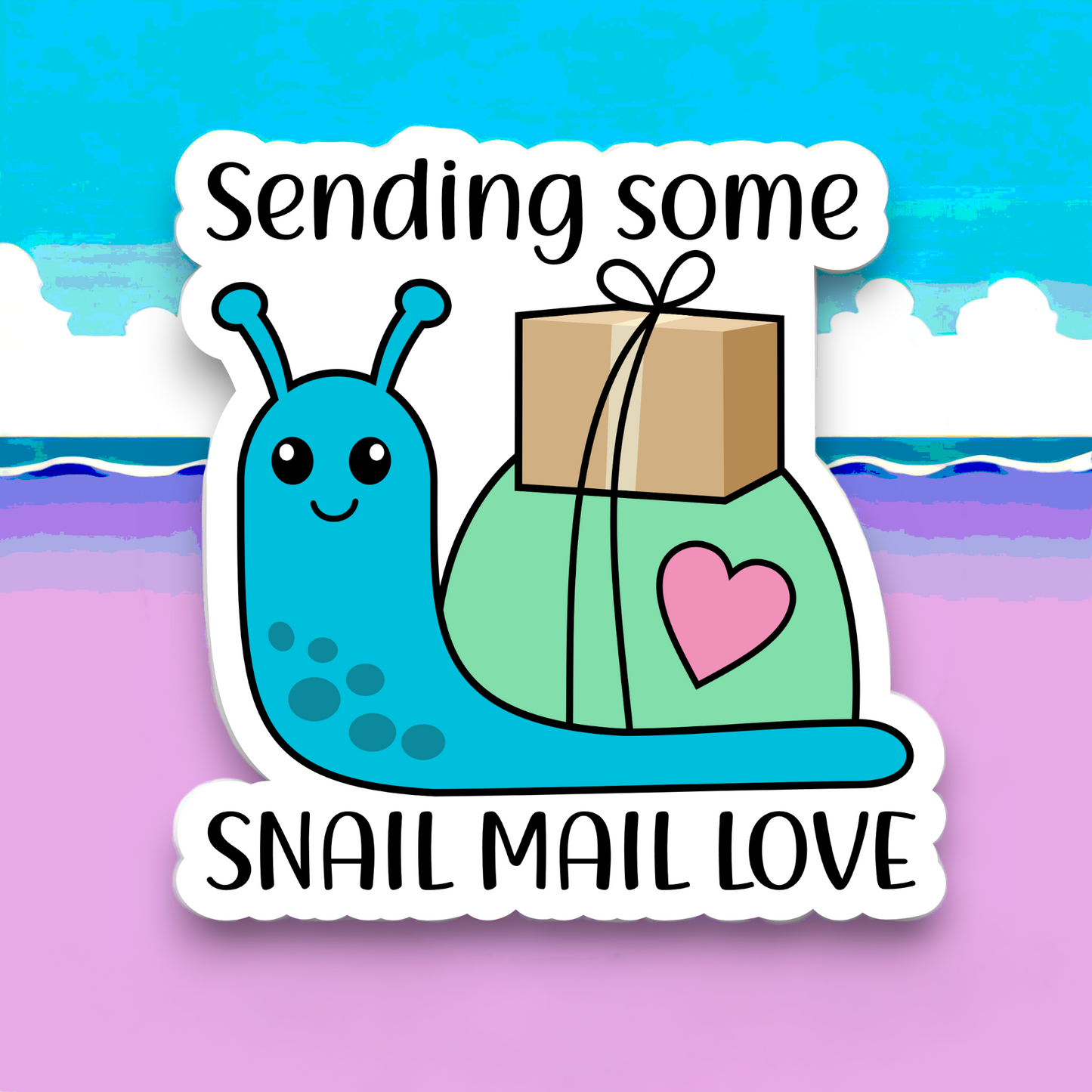 Sending Some Snail Mail Love Die Cut Sticker Flakes - Set of 25