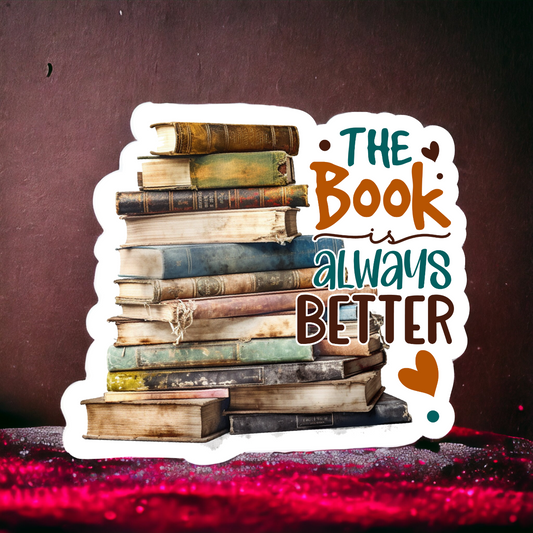 The Book is Always Better Die Cut Sticker Flakes - Set of 25