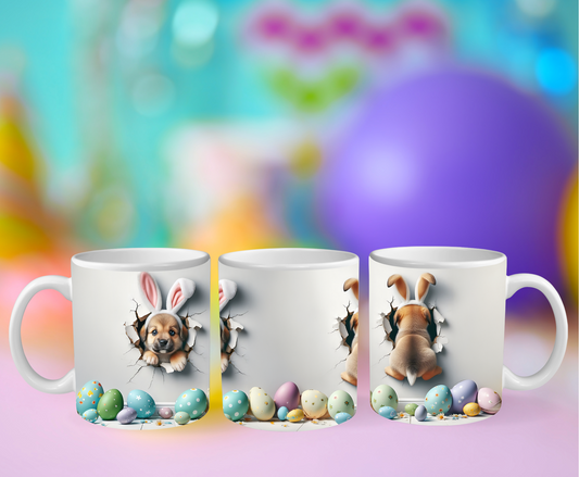 Exploding Puppy Bunny Mug