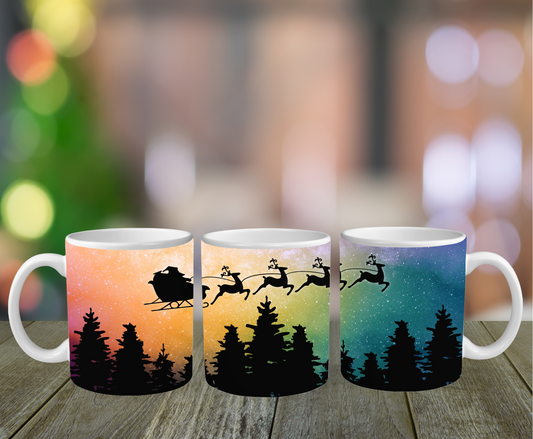 Santa Northern Lights Mug