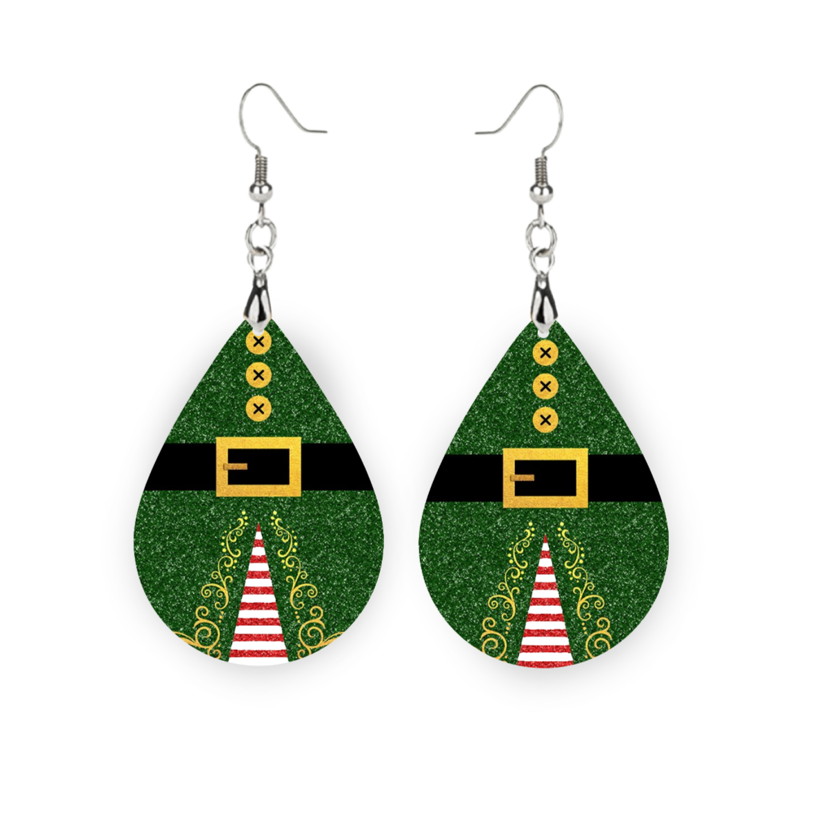 Elf Buckle Teardrop Earrings