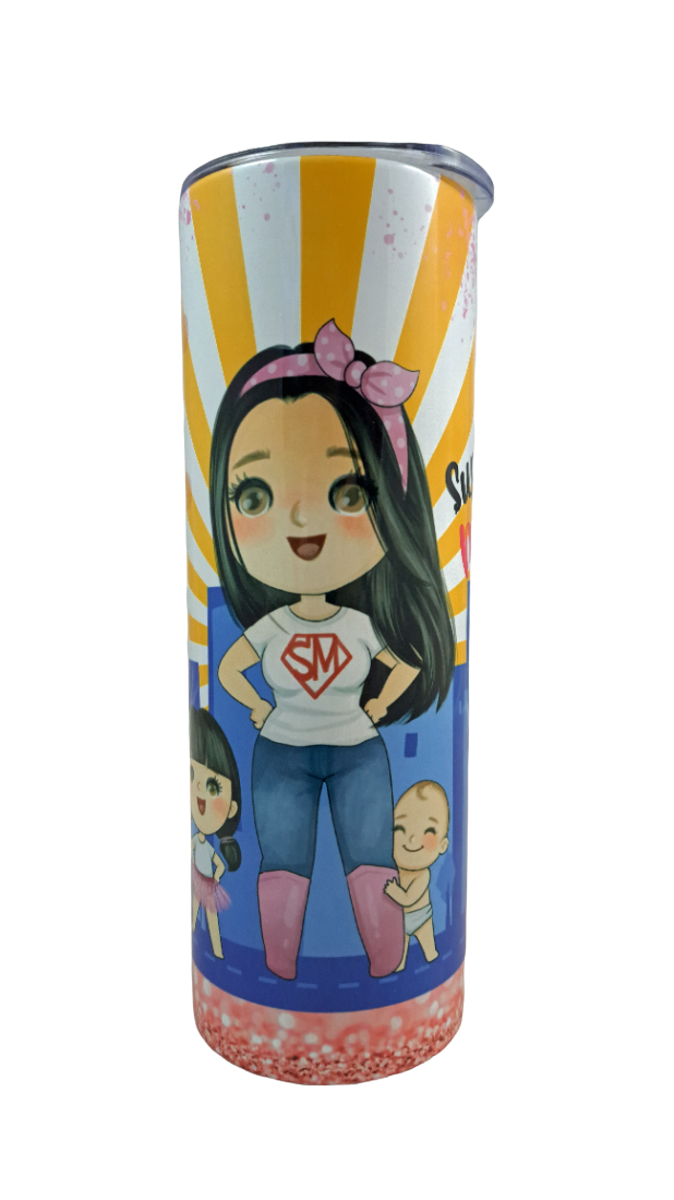 Super Mom Skinny Tumbler