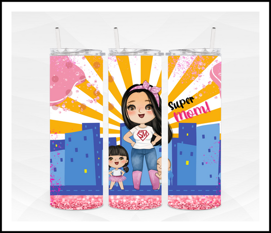 Super Mom Skinny Tumbler