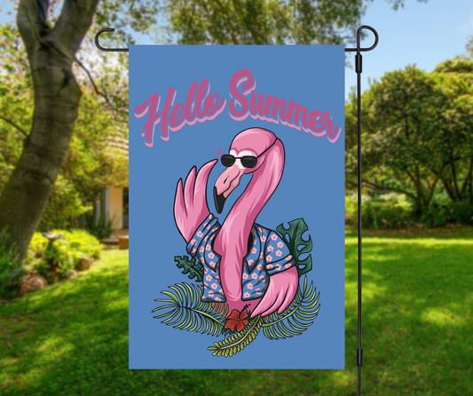 Hello Summer Garden Flag